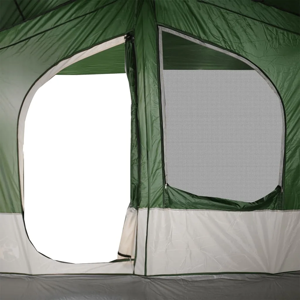 vidaXL Camping Tent Cabin 5-Person Green Waterproof