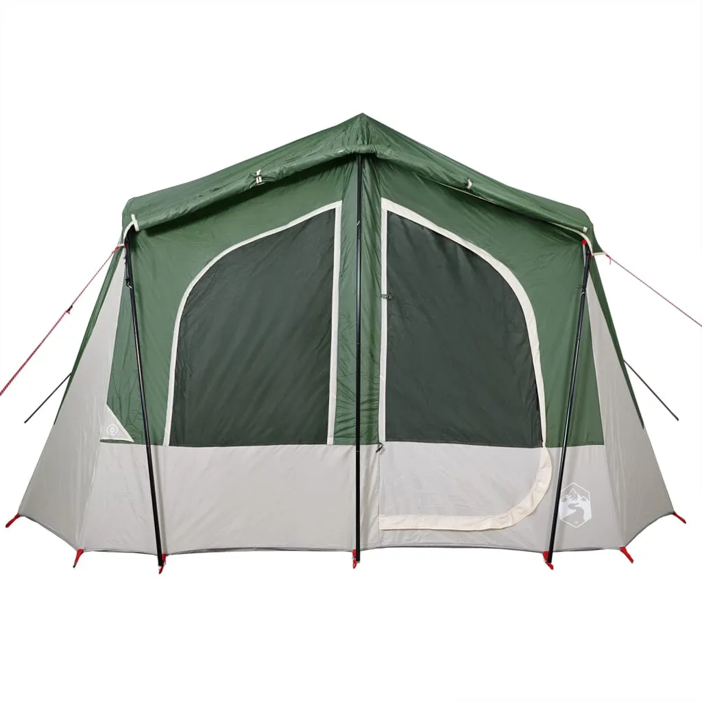 vidaXL Camping Tent Cabin 5-Person Green Waterproof