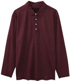 Vintage Polo Long Sleeve- Burgundy