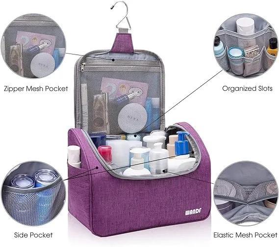 Water-resistant Hanging Cosmetic Organizer