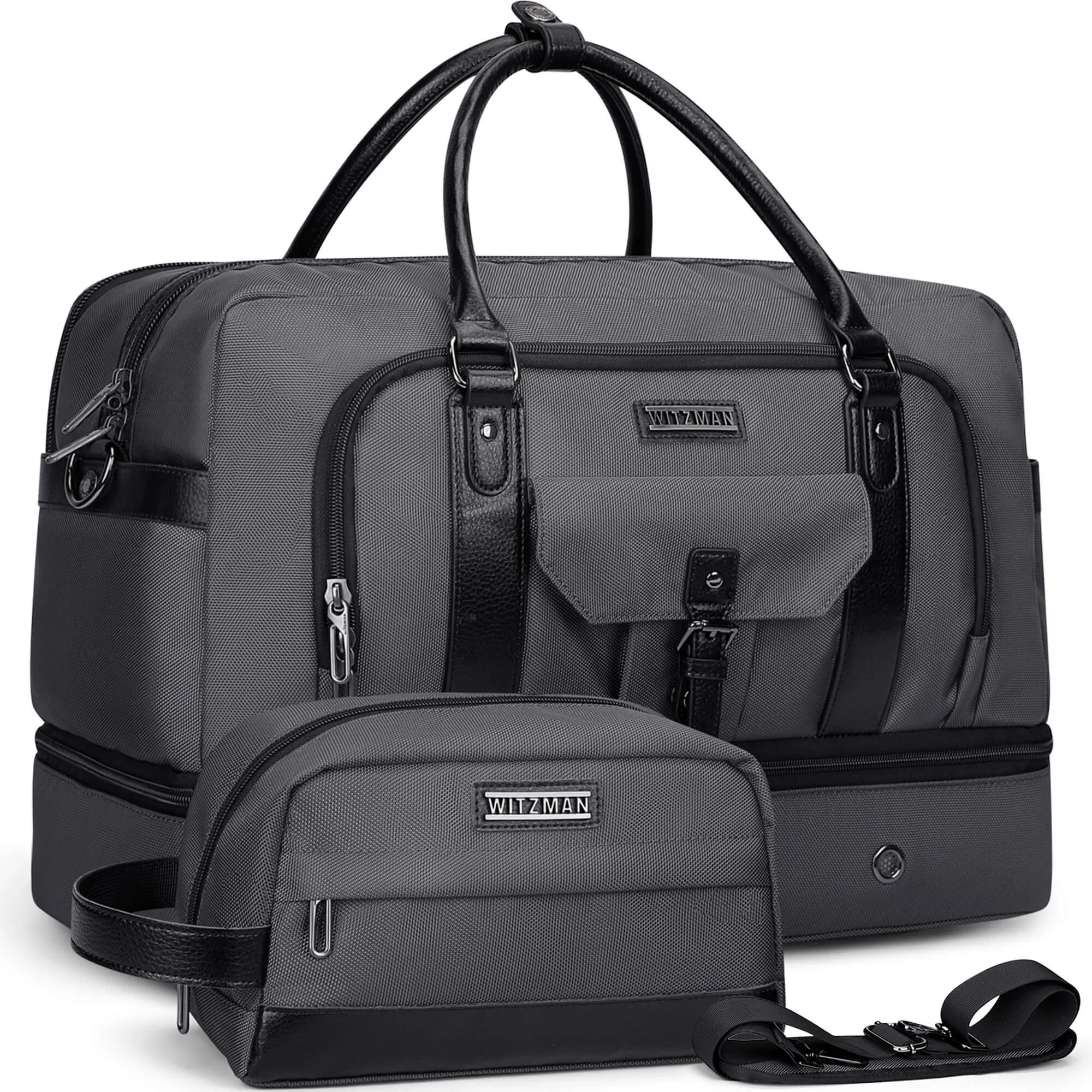 Weekender Bags Carry On Duffle Overnight Bag With Toiletry Bag Sets