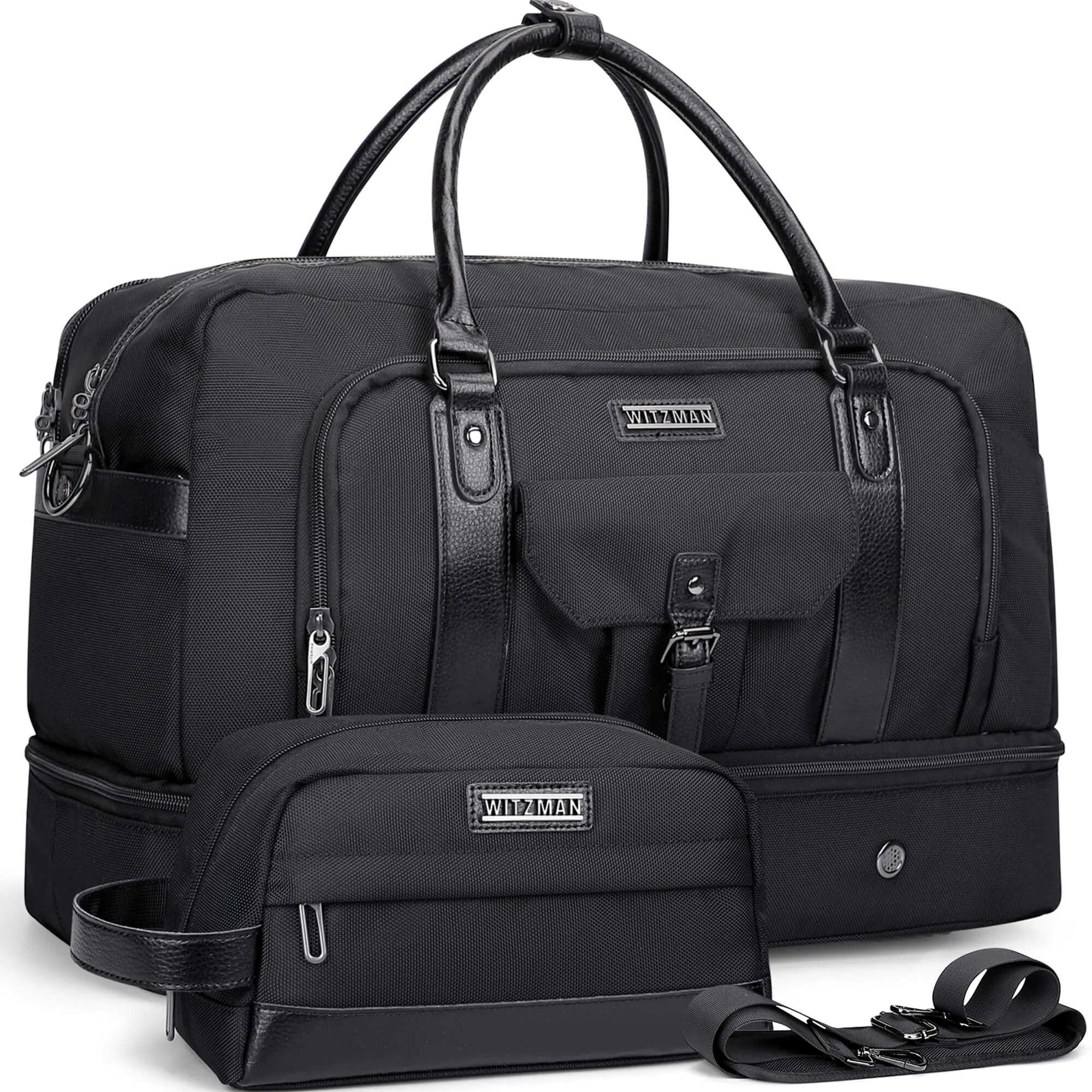 Weekender Bags Carry On Duffle Overnight Bag With Toiletry Bag Sets