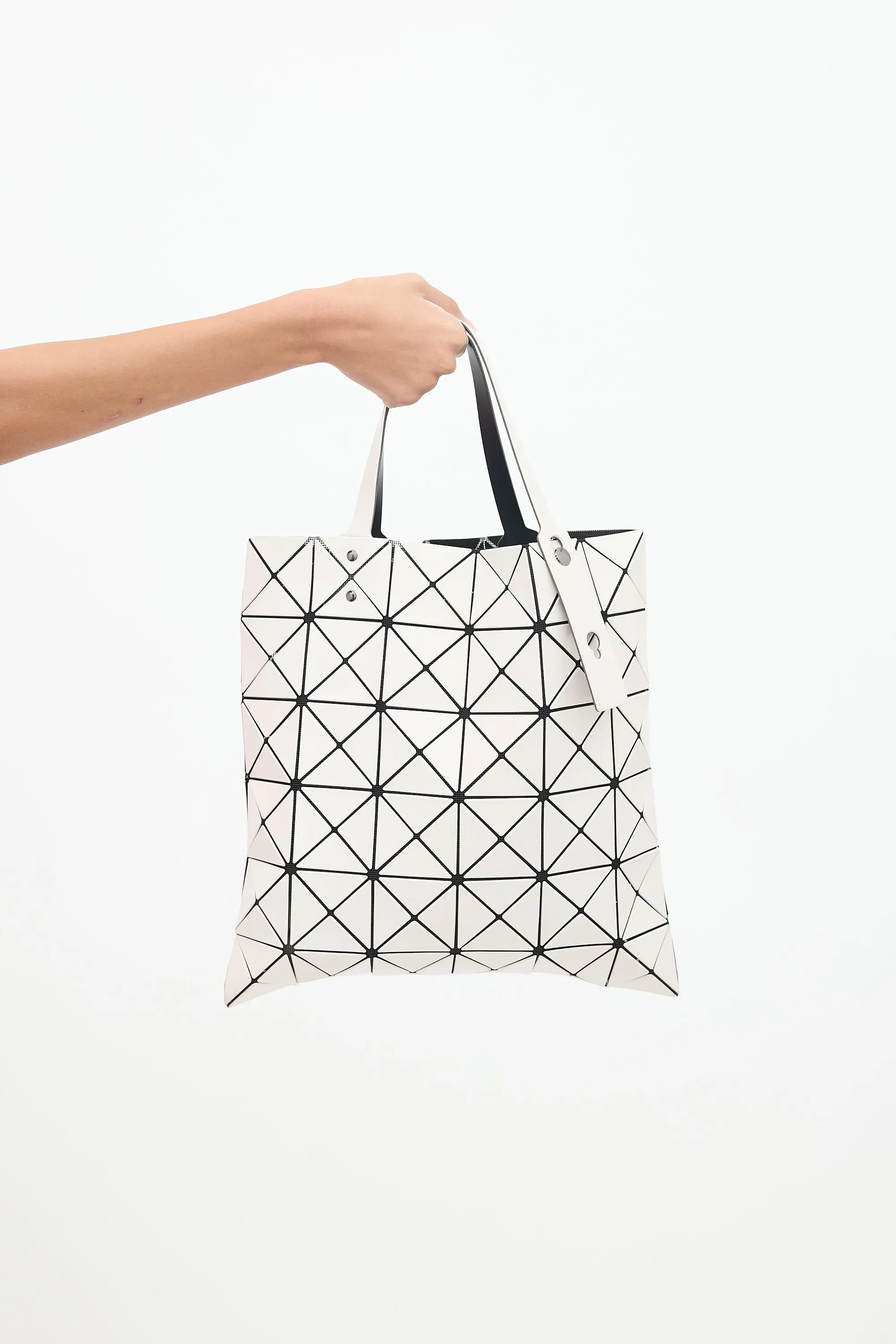 White Lucent Prism Tote