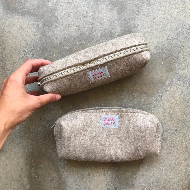 Wool felt pencil case