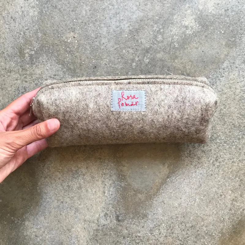 Wool felt pencil case